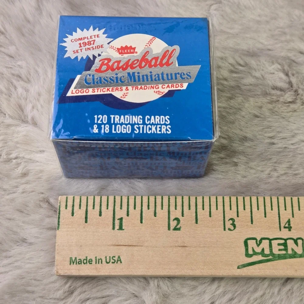 1987 Fleer Baseball Classic Miniatures Complete Set 120 Cards 18 Stickers Sealed